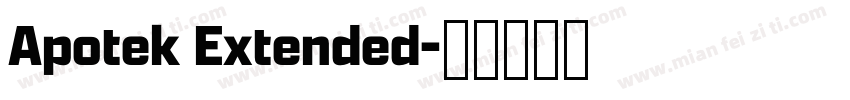 Apotek Extended字体转换